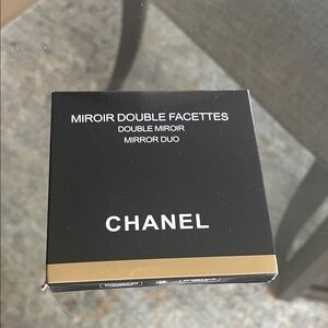 CHANEL Double Facettes Mirror in Black and Gold